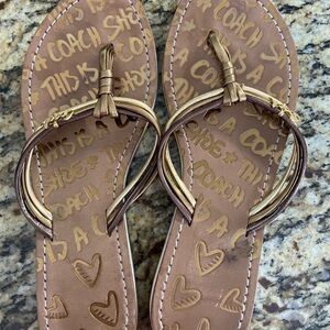 Coach flip flops
